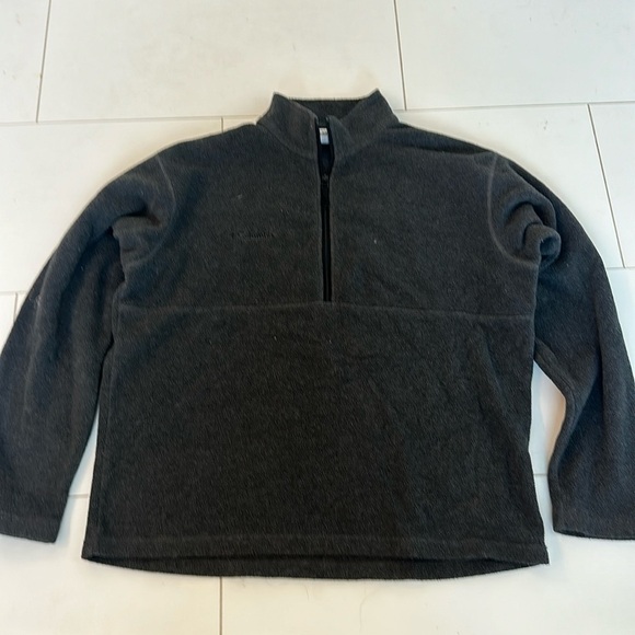 Columbia fleece sweater zip jacket Large gray unisex - Picture 1 of 3